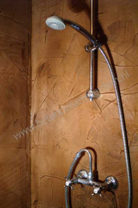 Badkamer met betonstuc (beton ciré)