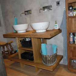 Badkamer met betonstuc (beton ciré)